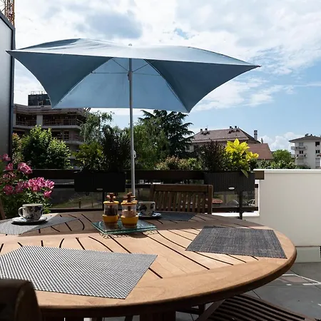 Black&brown : T2 Avec Terrasse Et Parking * 阿讷西